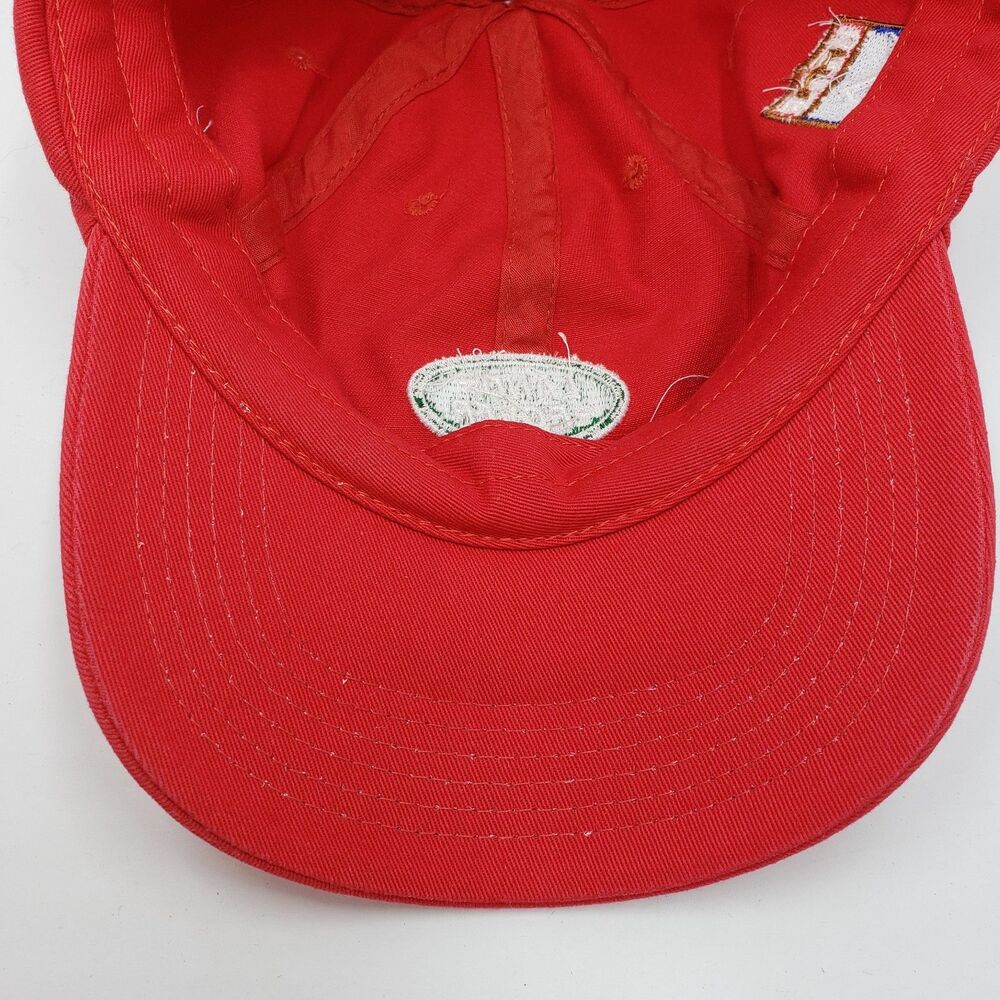 Land Rover Baseball Cap Hat Red One Size Adjustable Strap Embroidered 2016 USEF - Picture 8 of 9